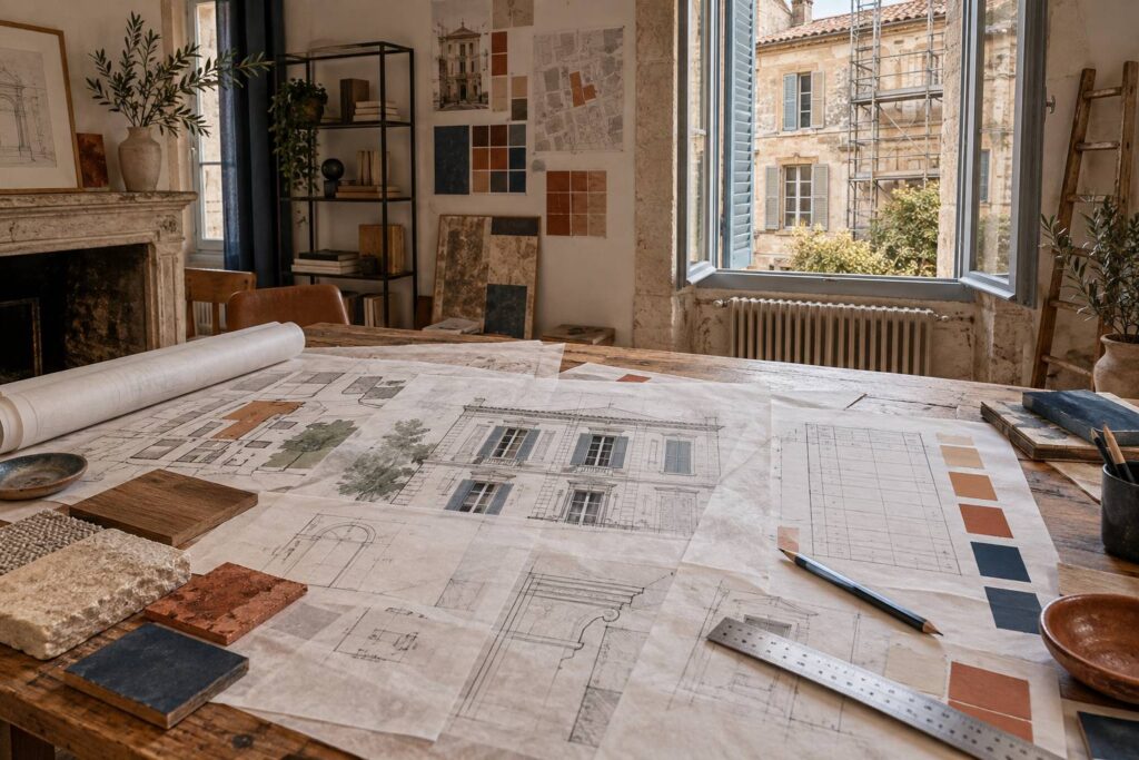 Illustration éditoriale du sujet : Zone ABF : les contraintes réelles sur un projet de rénovation