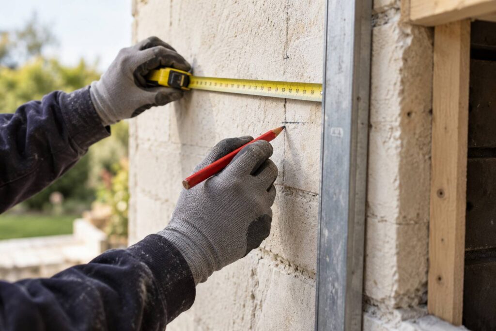 Plan de détail illustrant le sujet de l'article : Créer une ouverture en façade : la déclaration à ne pas oublier